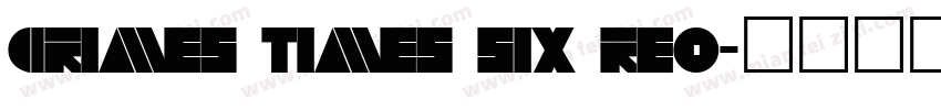 Crimes Times Six Reg字体转换